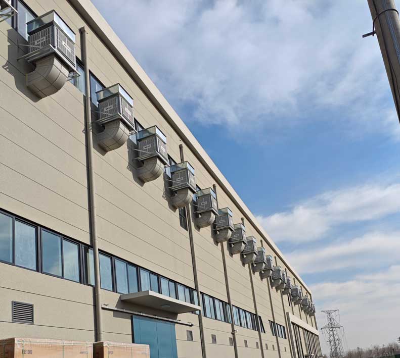 大型車間降溫通風(fēng)換氣，應(yīng)用星科冷風(fēng)機(jī)