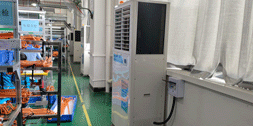 蒸發(fā)冷省電空調助力廠房車間整體降溫，省電又涼爽