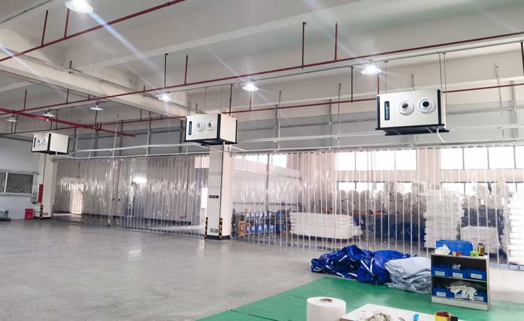 大空間高效降溫，應(yīng)用蒸發(fā)冷省電空調(diào)射流機(jī)組