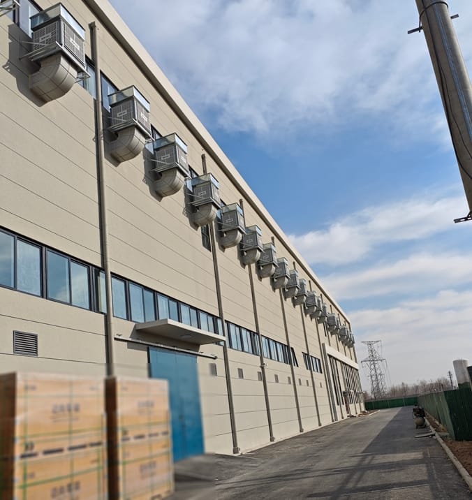 大型工業(yè)廠(chǎng)房車(chē)間通風(fēng)降溫安裝星科環(huán)?？照{(diào)