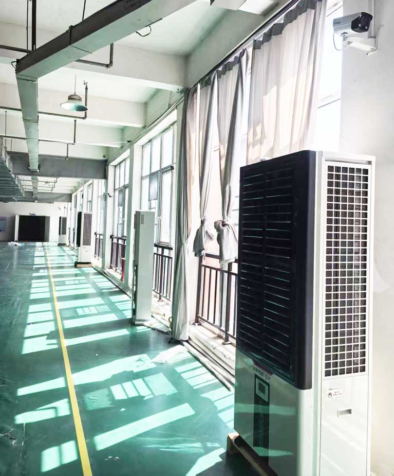 廠房專用空調(diào)優(yōu)解：蒸發(fā)冷省電空調(diào)-立式軸流雙風(fēng)口機(jī)組