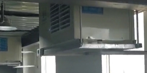 藥品倉儲倉庫整體控溫降溫應用星科工業(yè)蒸發(fā)冷省電空調(diào)臥式射流機