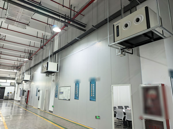 加工車間降溫，應用蒸發(fā)冷省電空調(diào)-臥式射流空調(diào)