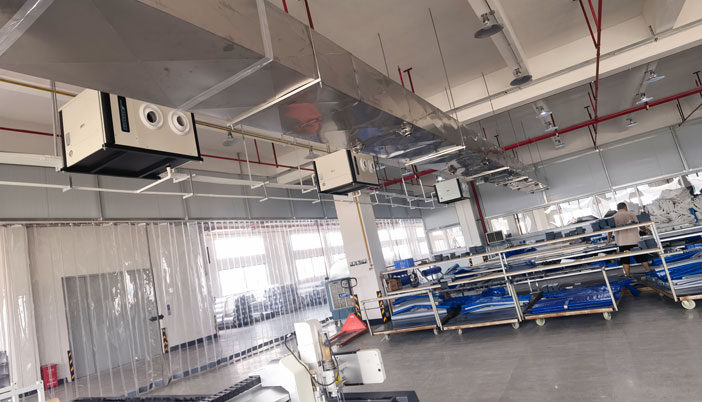 車間制冷降溫，安裝蒸發(fā)冷省電空調(diào)-射流機組空調(diào)